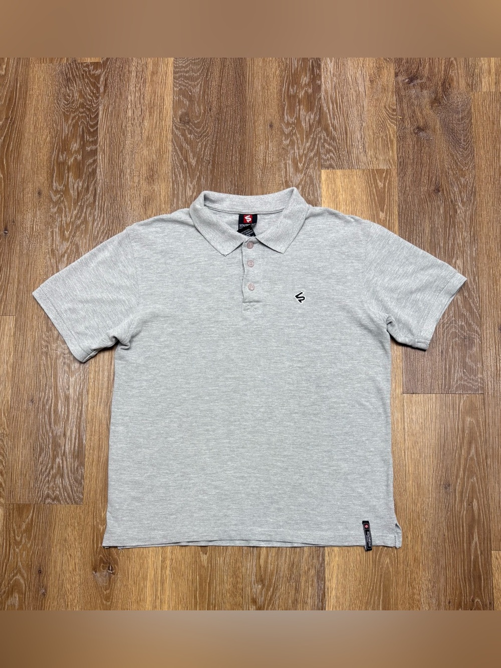 South Pole Light Gray Polo Shirt with Subtle Logo